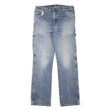 DICKIES Womens Blue Regular Fit Straight Denim Medium Wash W32 L32 Workwear