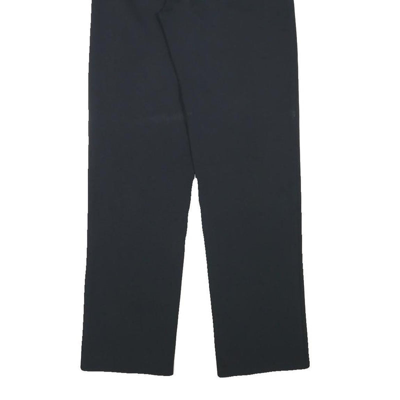 ESPRIT Womens Black Regular Fit Straight Leg Trousers W26 L30 Classic Workwear