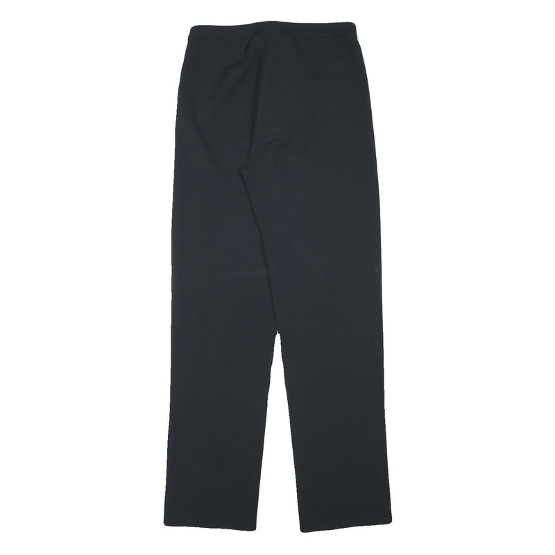 ESPRIT Womens Black Regular Fit Straight Leg Trousers W26 L30 Classic Workwear
