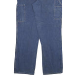 CARHARTT Mens Relaxed Blue Denim Jeans W34 L32 Workwear Zip Closure Durable