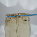 Carhartt Carpenter Trousers - 34W 29L Beige Cotton