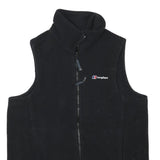 BERGHAUS Mens Black Fleece Waistcoat M Polyester Blend Zip Outdoor Vest