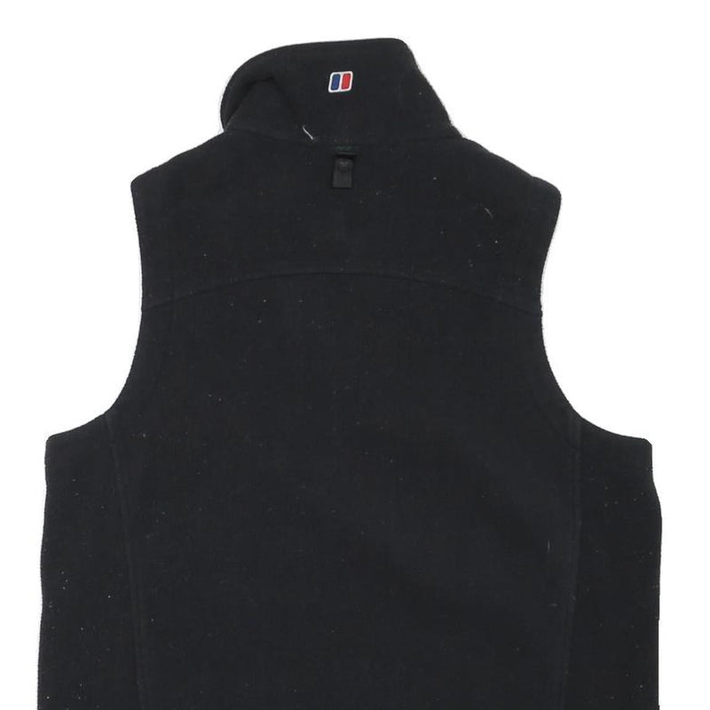 BERGHAUS Mens Black Fleece Waistcoat M Polyester Blend Zip Outdoor Vest
