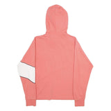 CHAMPION Womens Pink & White Colourblock Hoodie M Cotton Blend Casual Wear