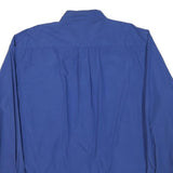NAUTICA Mens Blue Button-Down Shirt L Classic Cotton Blend Long Sleeve Casual