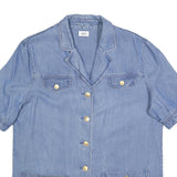 ARA Womens Blue Denim Button Cotton Long Sleeve Jacket L Casual Light