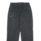 CARHARTT Mens Jeans Black Loose Straight Denim Fair W32 L32 Workwear Zip