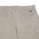 CARHARTT Mens Shorts Beige Cargo Relaxed 2XL W40 Workwear Durable Cotton Blend