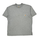 Carhartt T-Shirt - Large Gray Cotton