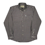 Barbour Checked Shirt - Large Burgundy Cotton