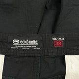 Ecko Unltd Cargo Shorts - 40W 11L Black Cotton