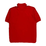 Tommy Hilfiger Polo Shirt - Large Red Cotton