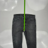 Levis Skinny Fit Jeans - 32W 30L Grey Cotton Blend
