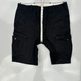American Eagle Cargo Shorts - 38W 10L Black Cotton