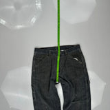 Unbranded Double Knee Carpenter Trousers - 32W 30L Grey Cotton