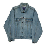 New York Hard Rock Cafe Graphic Denim Jacket - Small Light Wash Denim