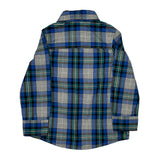 Age 3 Oshkosh Checked Shirt - 2XS Blue Cotton