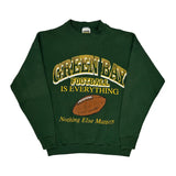 Green Bay Packers Tultex Nfl Sweatshirt - Medium Green Cotton Blend