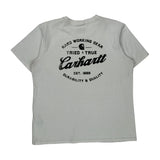 Hard Working Gear Carhartt T-Shirt - Large White Cotton
