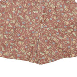 LIZWEAR Womens Shorts Pink Floral Print Casual S W25 Summer Wear