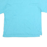 CHAMPION Womens Blue Crew Neck T-Shirt L Short Sleeve Cotton Casual Everyday