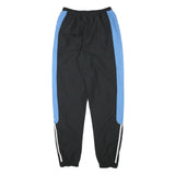ADIDAS Mens Joggers Black & Blue Regular Tapered M W26 L31 Sportswear Track