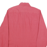 TOMMY HILFIGER Mens Red Slim Shirt S Button-Down Collar Cotton Blend Casual