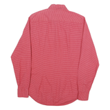 TOMMY HILFIGER Mens Red Slim Shirt S Button-Down Collar Cotton Blend Casual