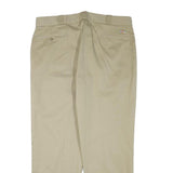 DICKIES Mens Cotton Blend Beige Regular Fit Straight Leg Trousers W38 L29