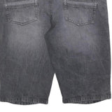 LIVERGY Mens Shorts Black Modern Straight 2XL W40 Cotton Blend Casual