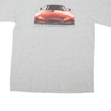 CHASE AUTHENTICS Mens Grey Dale Earnhardt Jr Graphic T-Shirt L Crew Neck Short