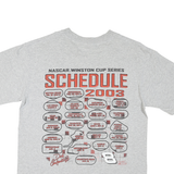 CHASE AUTHENTICS Mens Grey Dale Earnhardt Jr Graphic T-Shirt L Crew Neck Short