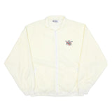 HOLLAND AMERICAL LINE Mens Cream XL Polyester Jacket Button Plain Lightweight