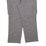 DICKIES Mens Cotton Blend Grey Regular Straight Trousers W40 L30 Workwear Casual
