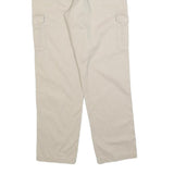 TOM RAMSEY Mens Cotton Blend Beige Regular Straight Trousers W34 L32 Cargo