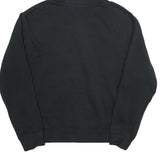 NIKE Mens Black Huffman Football Pullover Hoodie L Cotton Blend Sportswear