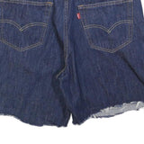 LEVI'S Womens Denim Blue Shorts Casual M W30 Raw Hem Classic Fit