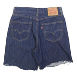 LEVI'S Womens Denim Blue Shorts Casual M W30 Raw Hem Classic Fit