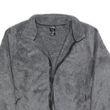 THE NORTH FACE Womens Grey Polyester Zip Jacket 2XL Fleece Casual Outdoor