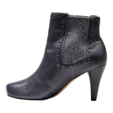 CLARKS Ankle Boots Grey Leather Womens UK 4
