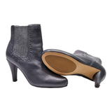 CLARKS Ankle Boots Grey Leather Womens UK 4