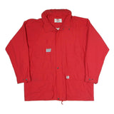 ELHO Mens Red Jacket 2XL Polyester Blend Zip Outdoor Waterproof Shell