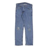 LEVI'S 505 Mens Jeans Blue Regular Straight Denim Medium W32 L30 Classic Cotton