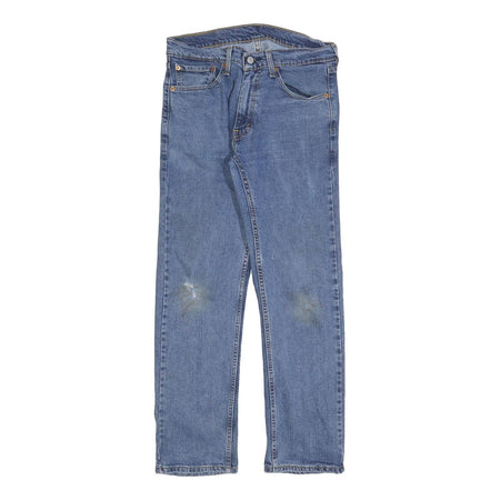 LEVI'S 505 Mens Jeans Blue Regular Straight Denim Medium W32 L30 Classic Cotton