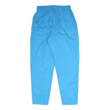 GITANO Womens Cotton Blend Blue Regular Fit Tapered Leg Trousers W28 L28 Casual