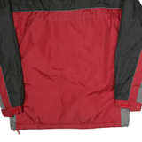 KEMPO Mens Red & Black Zip Up Polyester Outdoor Jacket L Casual Lightweight