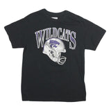 CAPTIVATING Mens Black Wildcats Graphic T-Shirt M Short Sleeve Crew Neck Sports