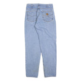 CARHARTT Mens Jeans Blue Regular Straight Denim Medium W34 L34 Classic Cotton