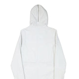 LEVI'S Womens White Zip Hooded Jacket S Polyester Blend Outdoor Casual