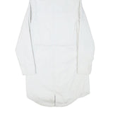 LEVI'S Womens White Zip Hooded Jacket S Polyester Blend Outdoor Casual